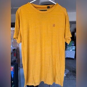 G-Star Mustard Yellow Short Sleeve Tee size M